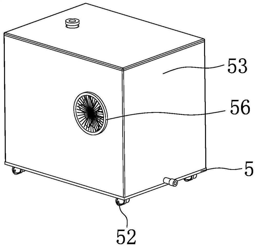 Movable air cooling and filtering device and use method