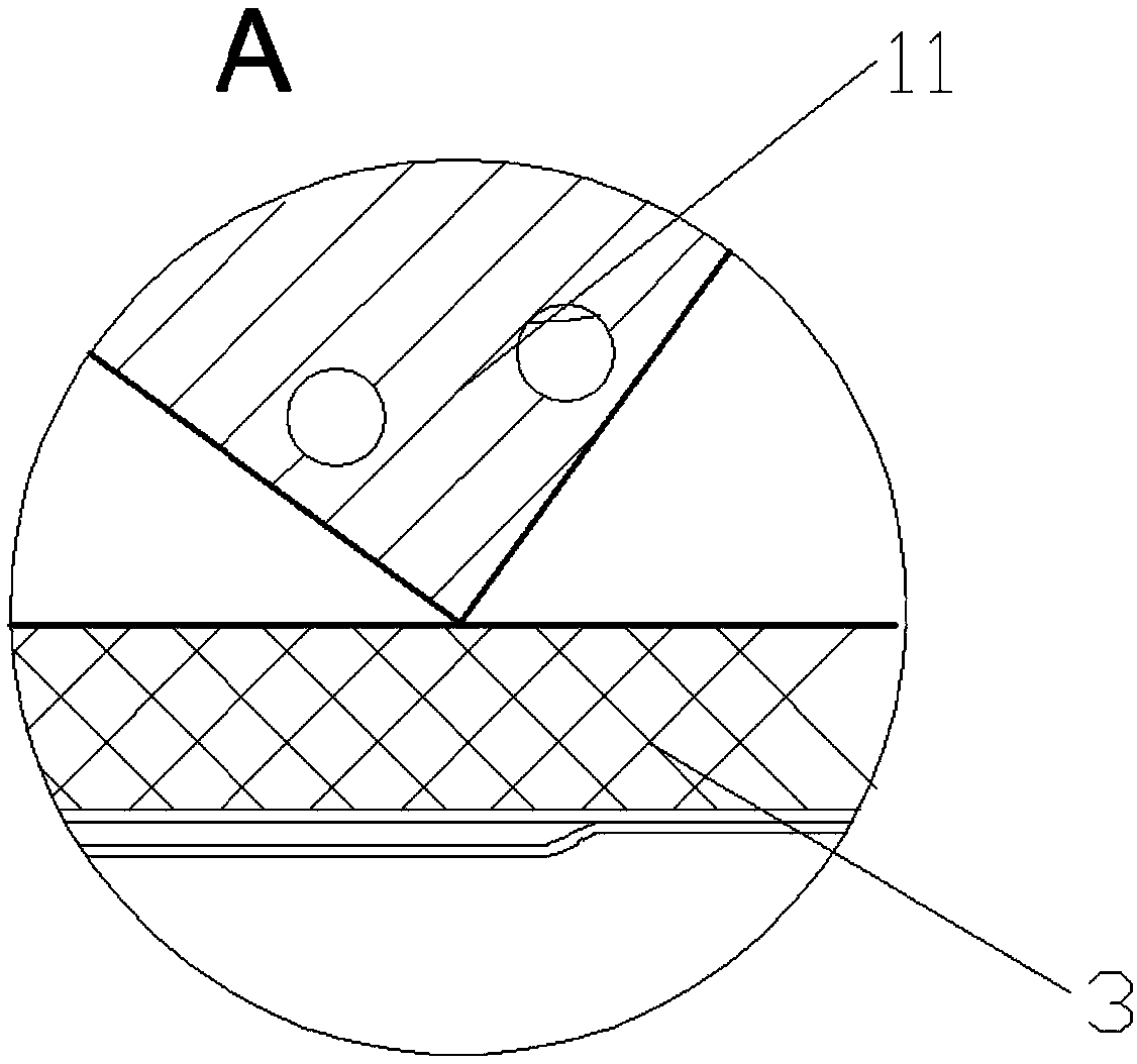 Water receiving device and air conditioner indoor unit with device