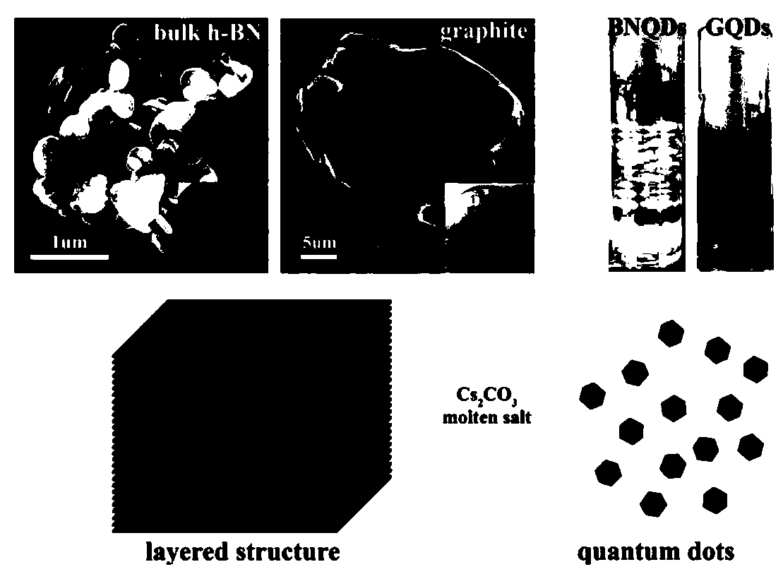 Catalyst for electrochemical synthesis of ammonia based on graphene quantum dots and preparation method thereof