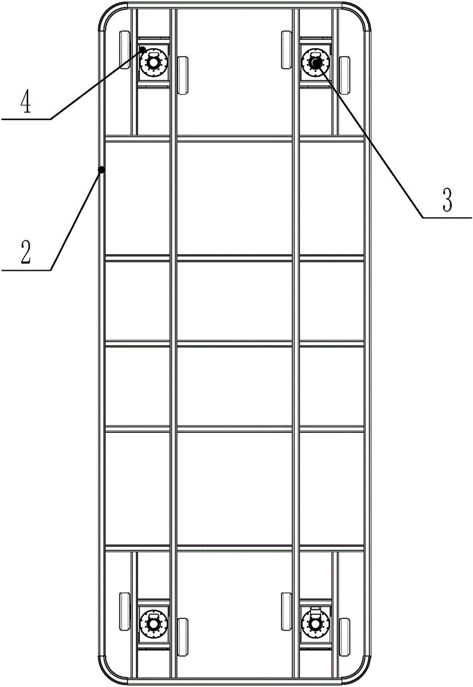 AGV (Automatic Guided Vehicle) trolley capable of walking in any angle direction