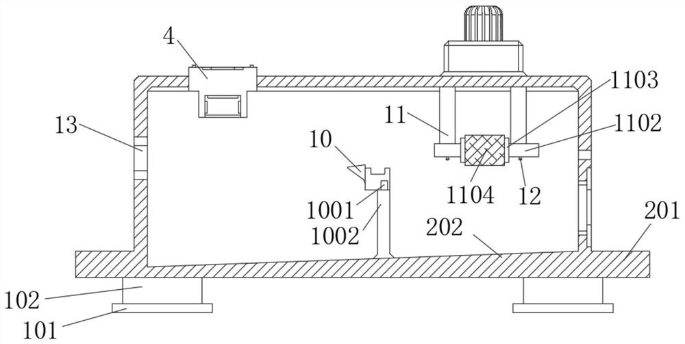 Surface ice piton cleaning device for outdoor cable