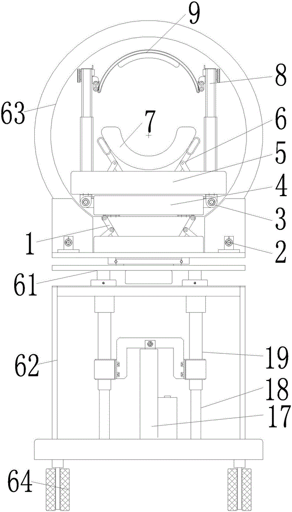 Six-dimensional cervical vertebra bonesetting, traction and rehabilitation system