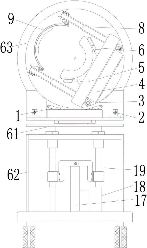 Six-dimensional cervical vertebra bonesetting, traction and rehabilitation system