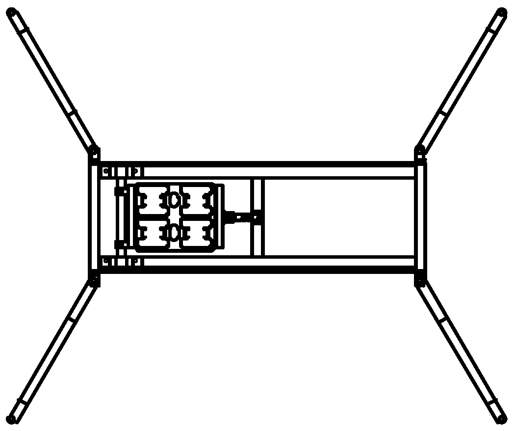 Multi-channel foldable box type low-altitude sounding rocket launching device