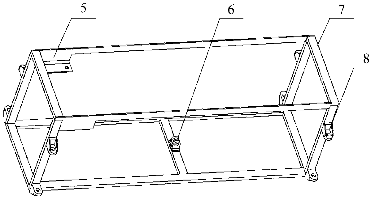 Multi-channel foldable box type low-altitude sounding rocket launching device