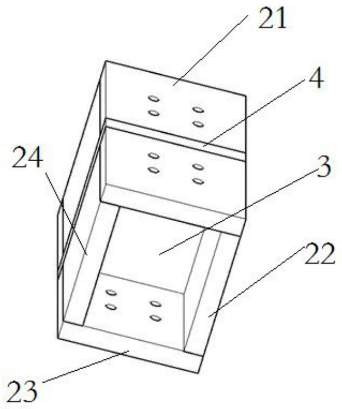 Building structure key component connecting joint and construction method thereof