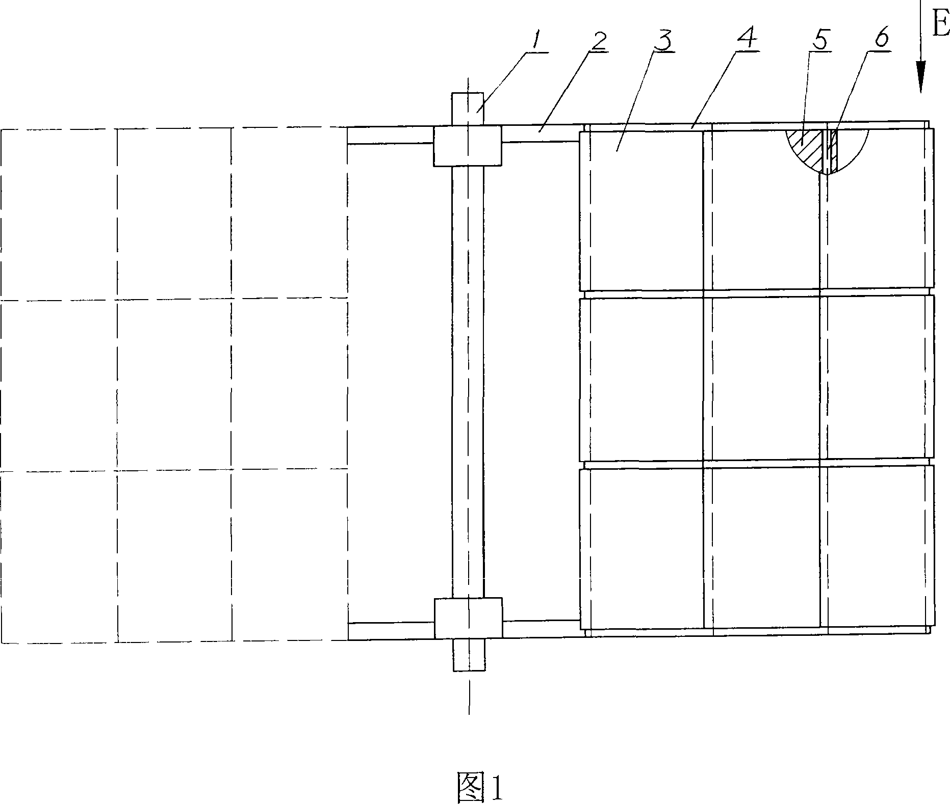 Vertical shaft wind power machine wind wheel