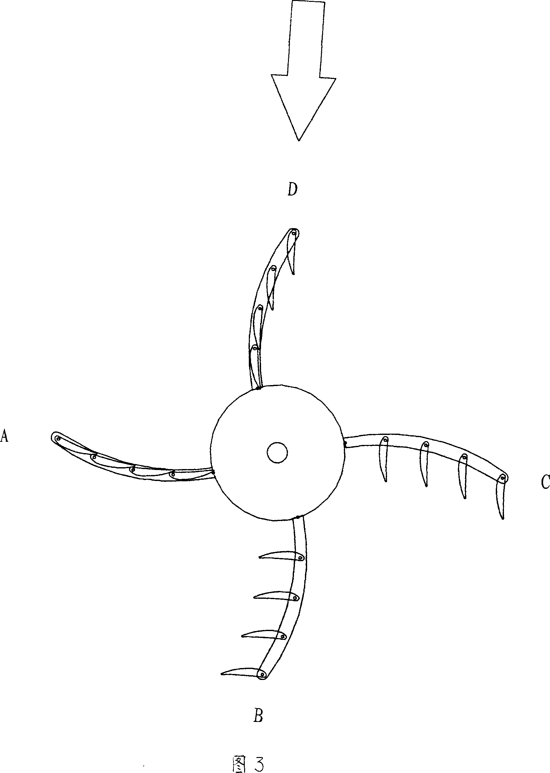 Vertical shaft wind power machine wind wheel