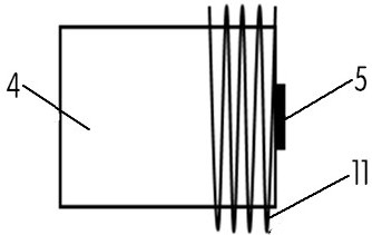 Diamond film fluorescence efficient collecting device