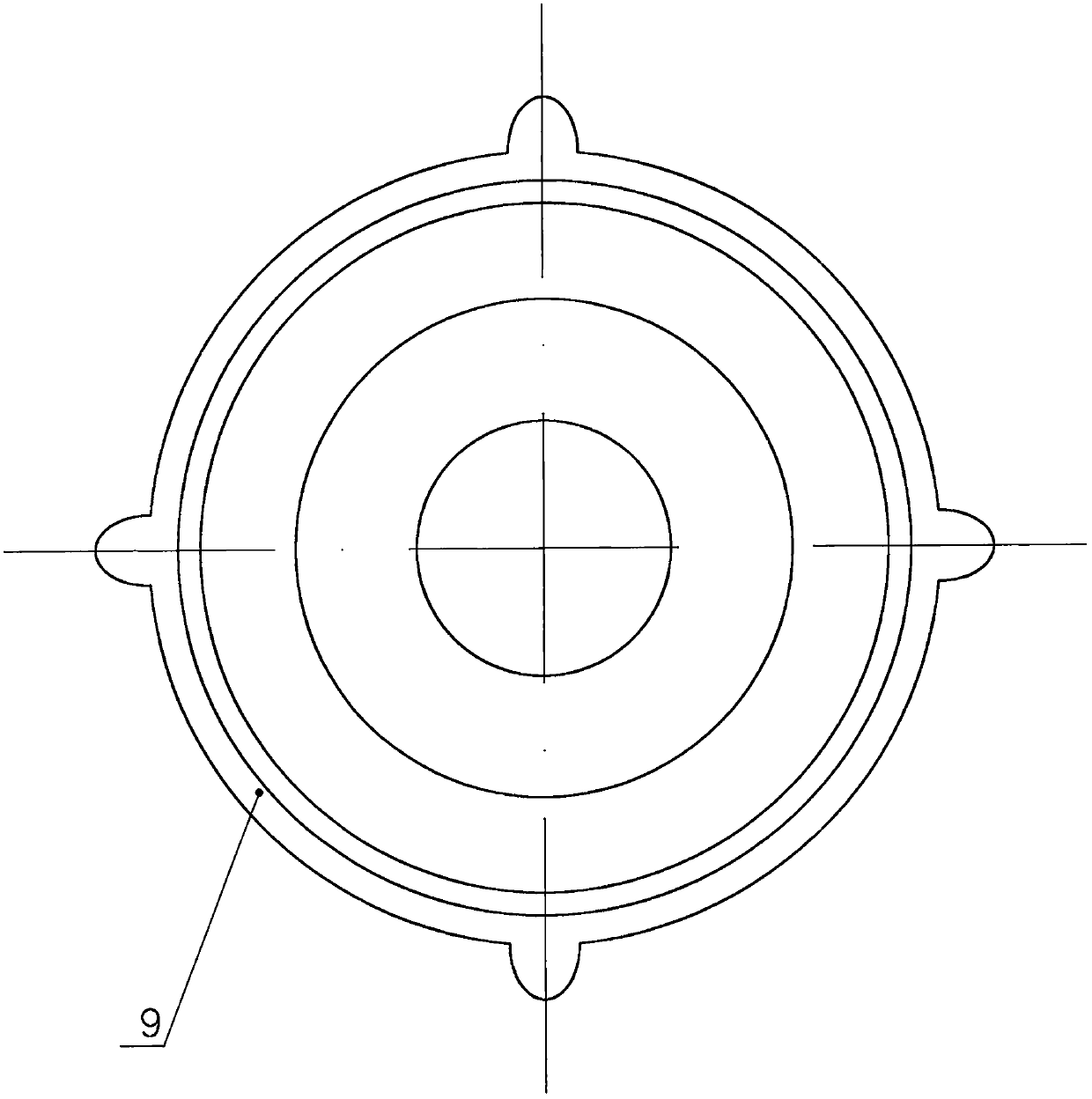 Self-control type water outlet valve for water outlet pile