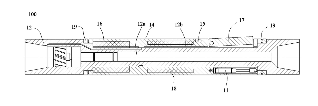 Push-the-bit rotary guiding device and application method thereof