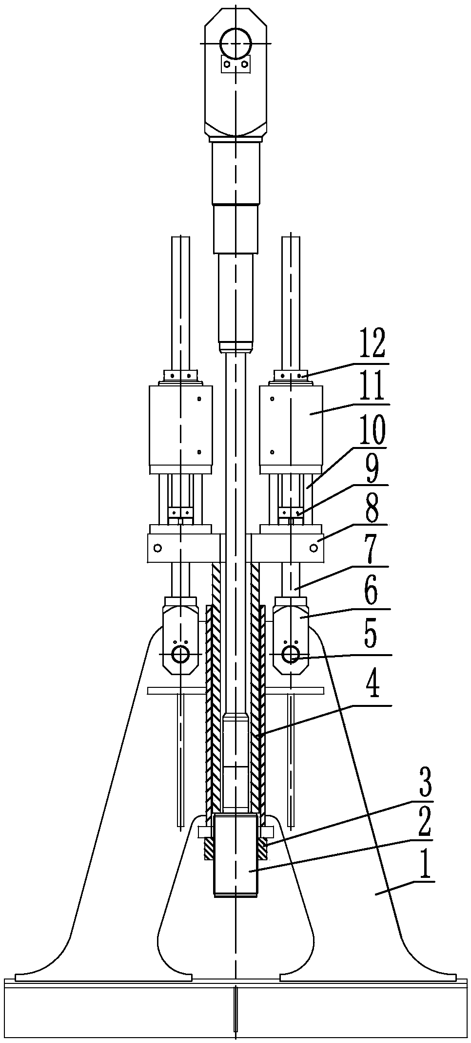 Anchor tension plate type anchoring structure cable and tensioning construction method thereof