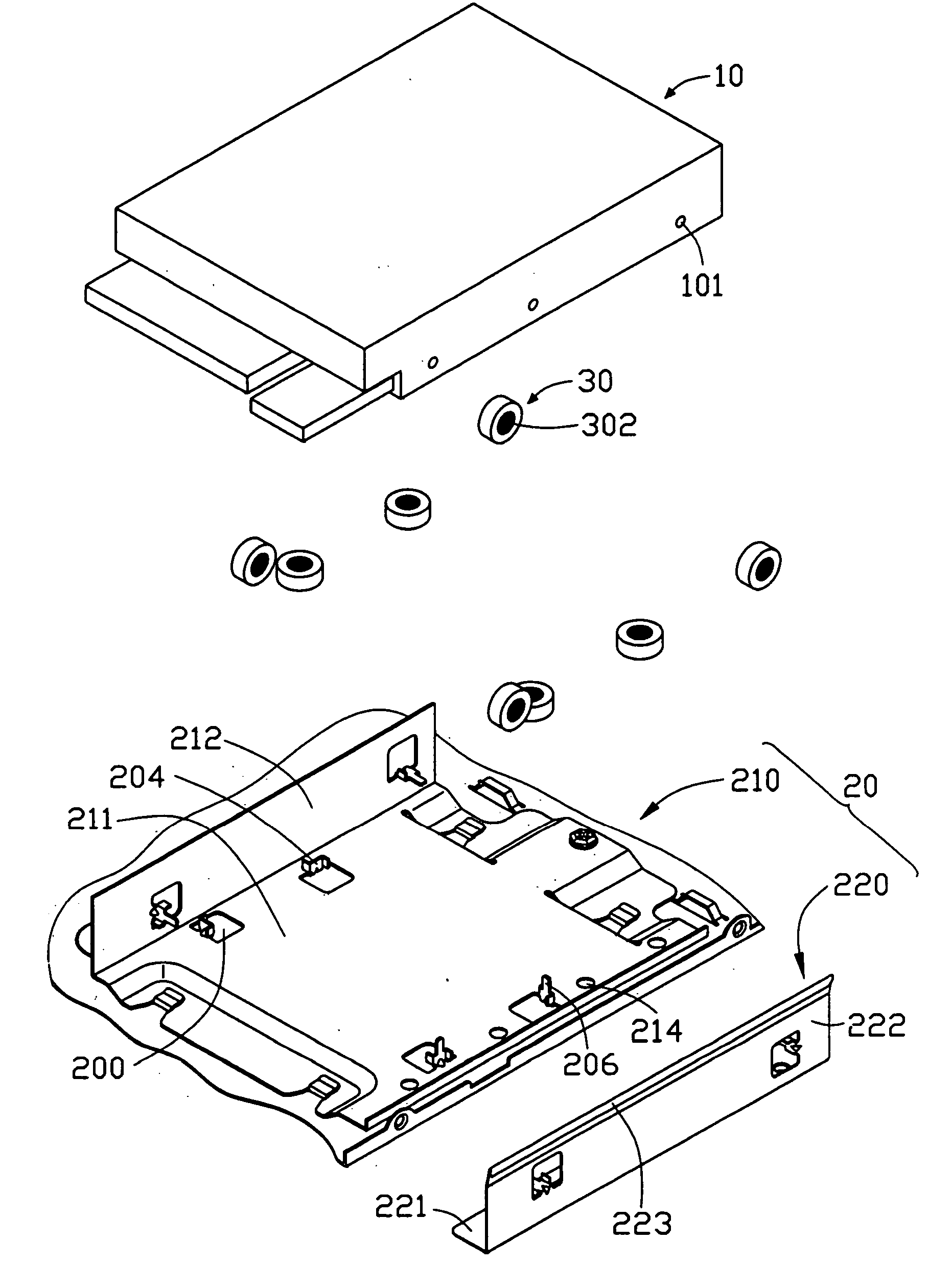 Mounting apparatus for data storage device