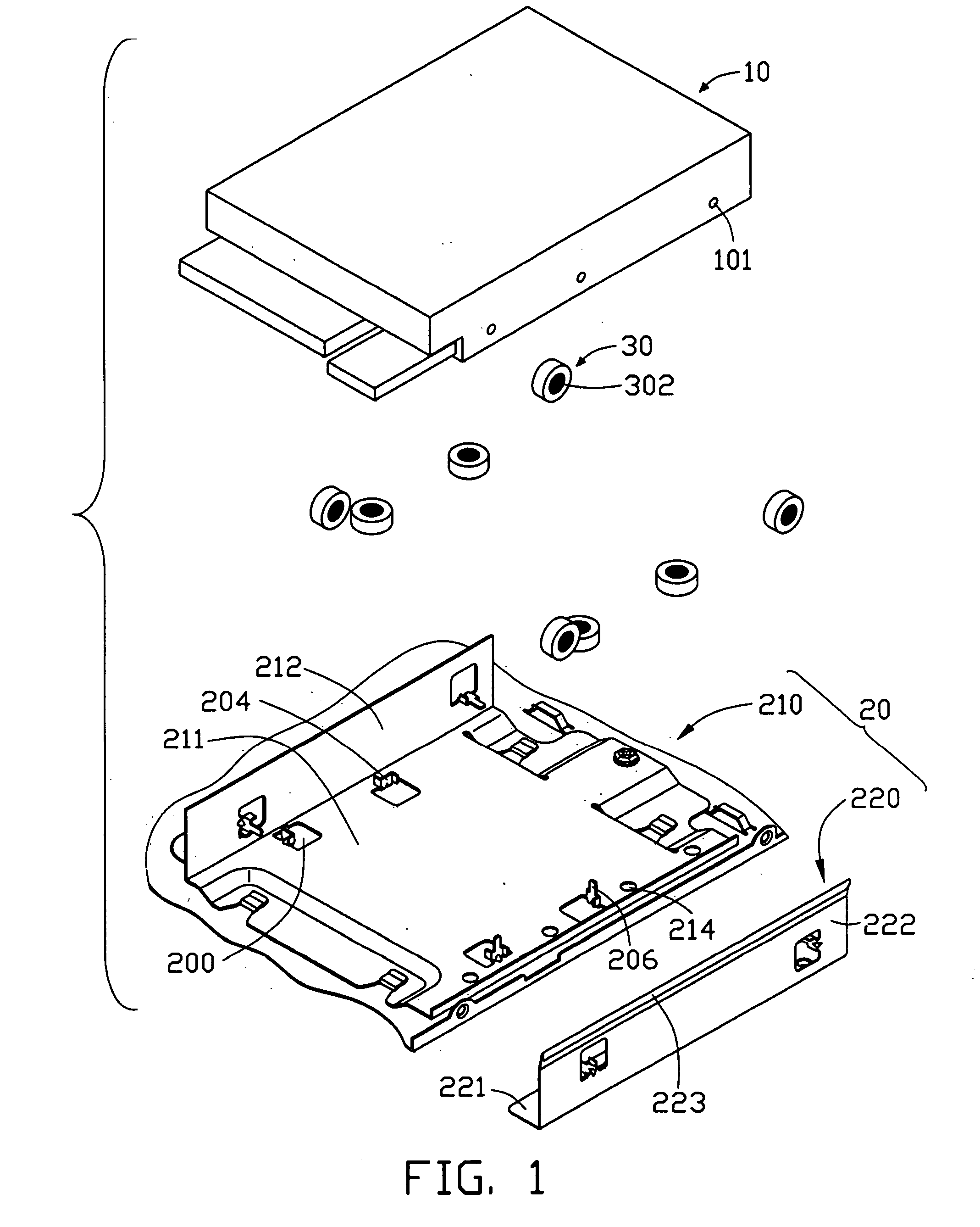 Mounting apparatus for data storage device