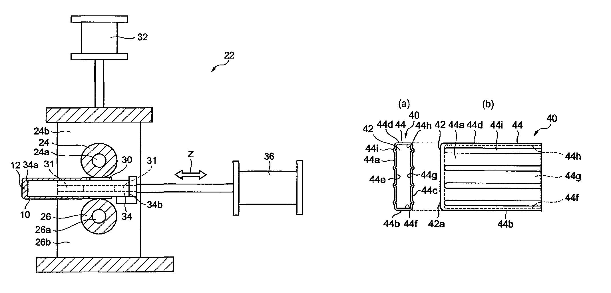 Tubular product and manufacturing method and manufacturing device thereof