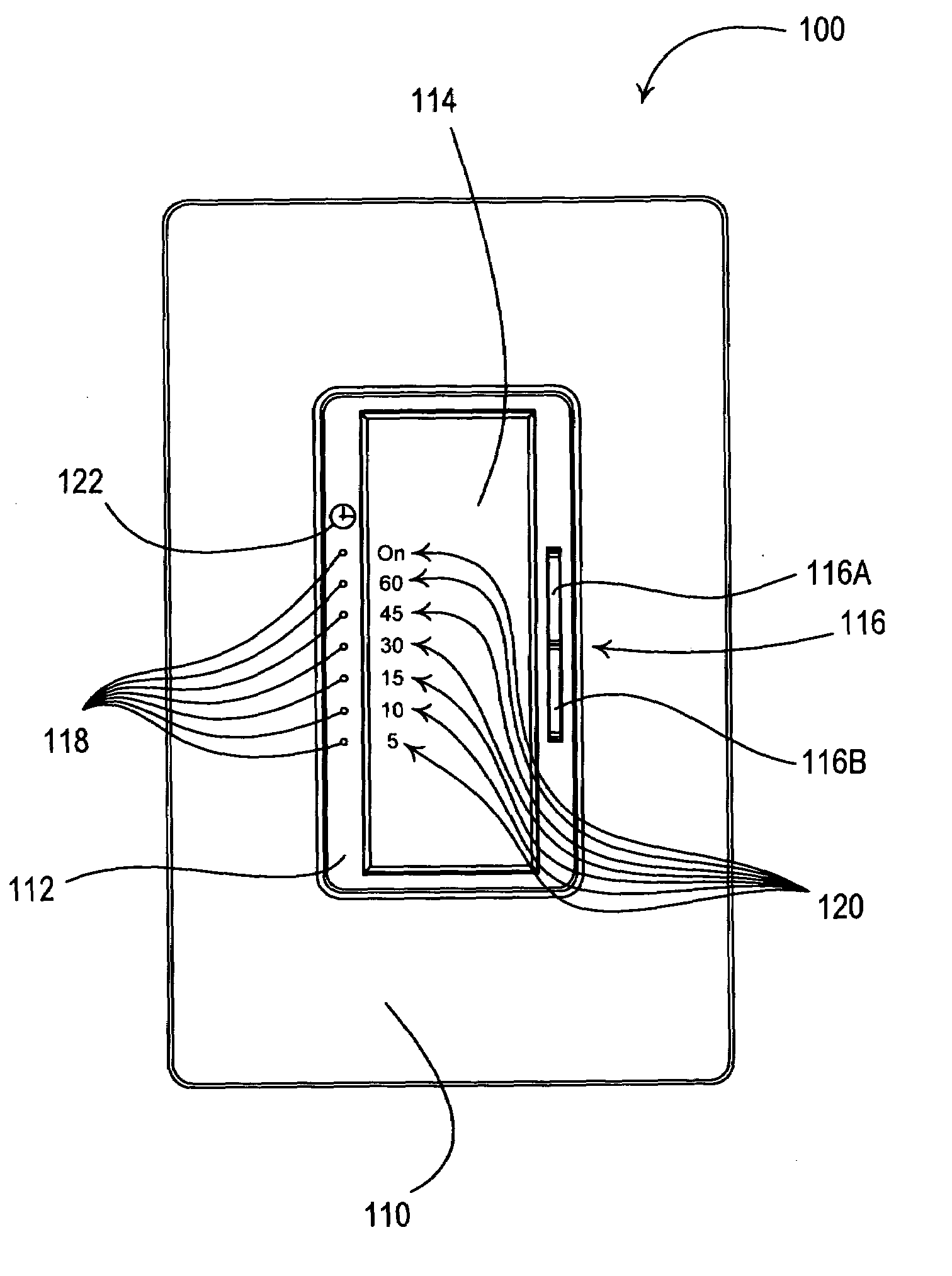 Wall-mountable timer for an electrical load