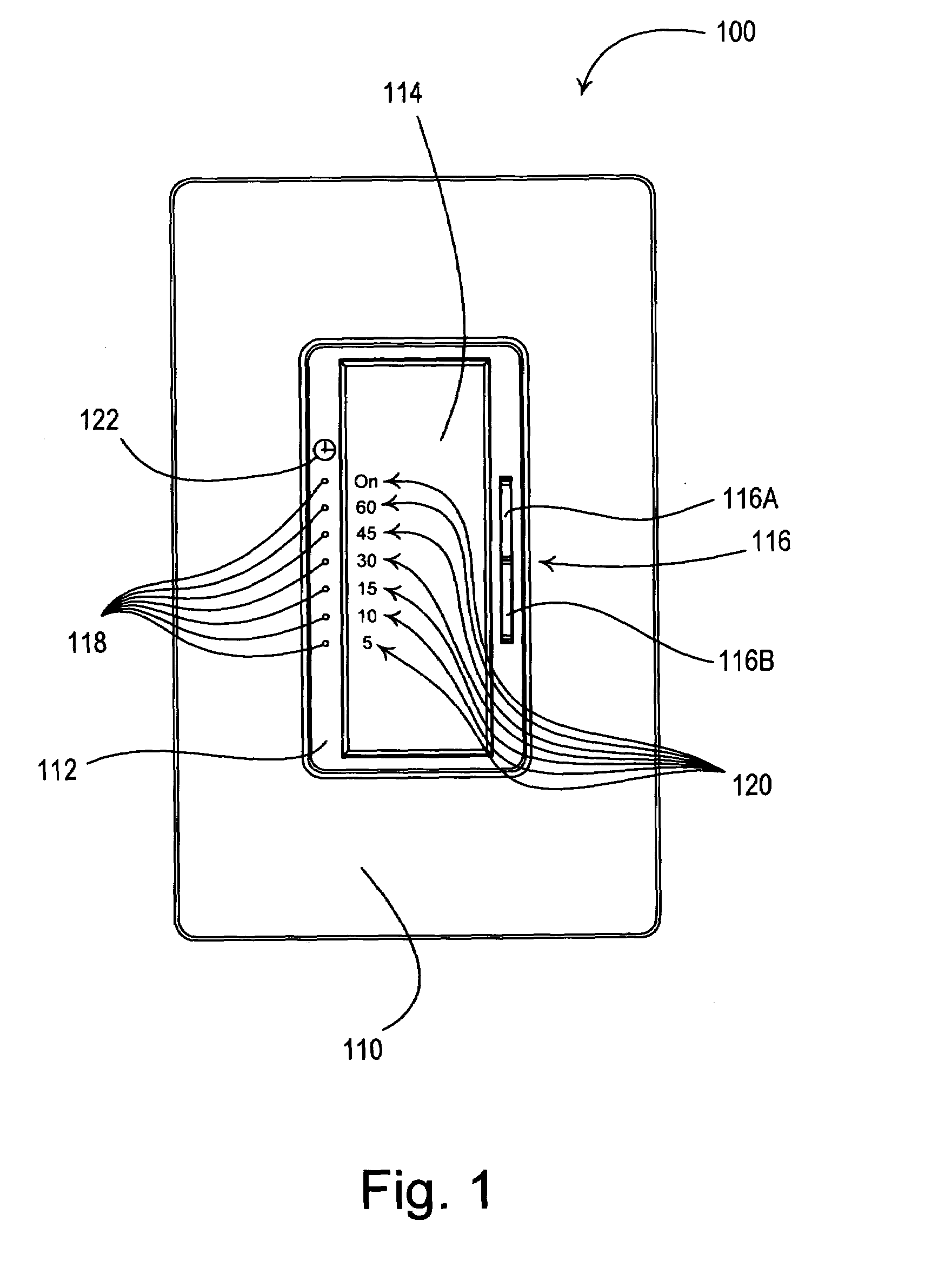 Wall-mountable timer for an electrical load