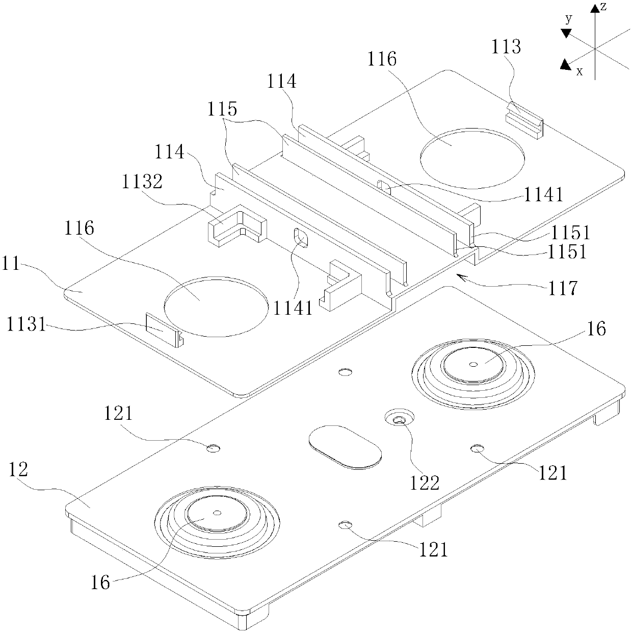 Top cover assembly for battery individual, battery individual and battery module