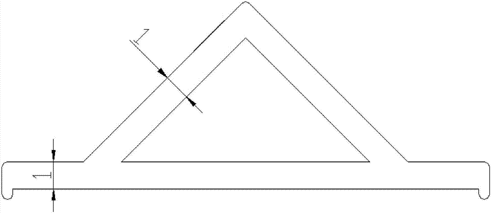 Magnesium alloy LED (Light Emitting Diode) tube profile and extrusion molding process thereof