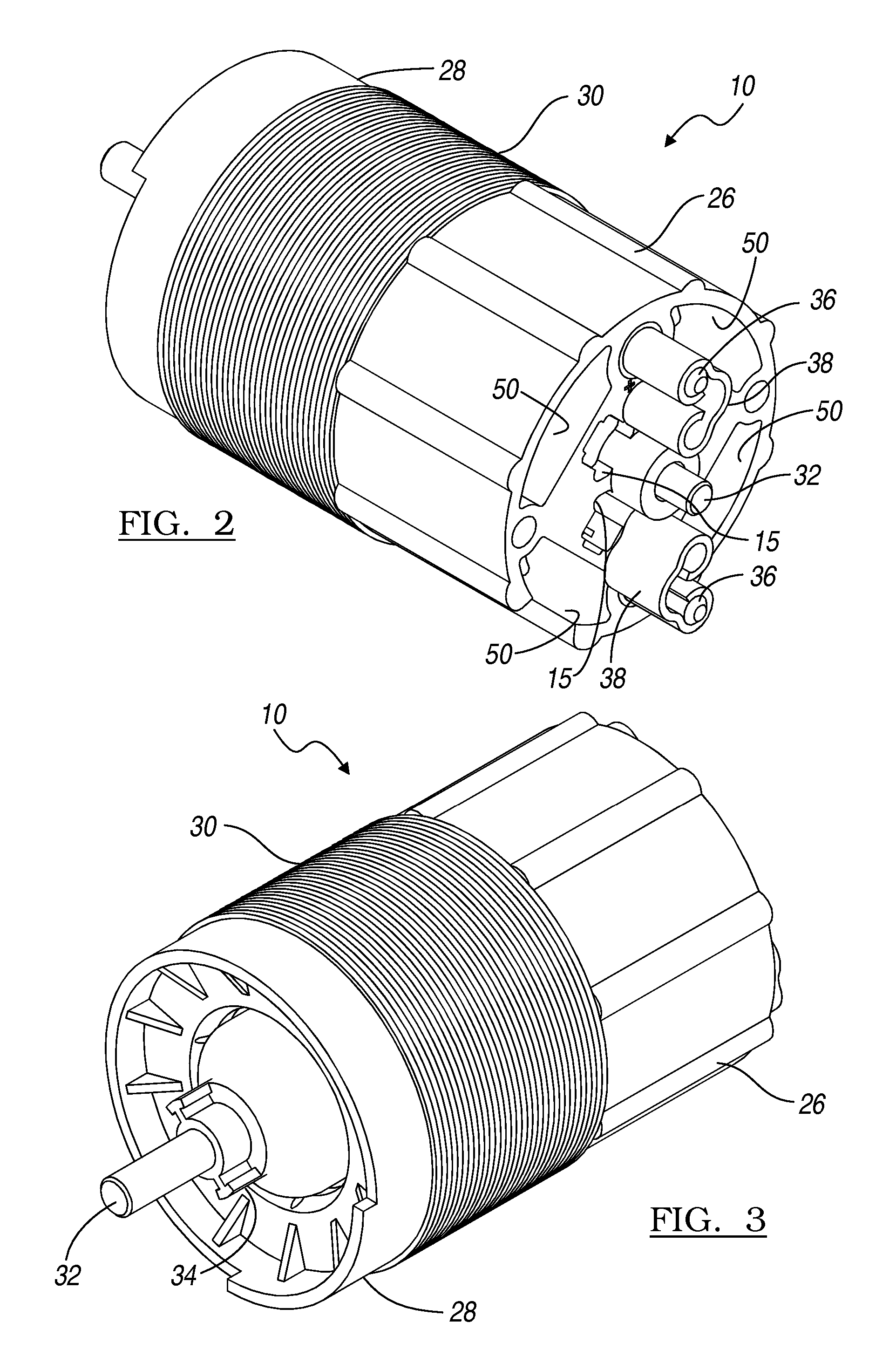 BLDC motor and pump assembly with encapsulated circuit board