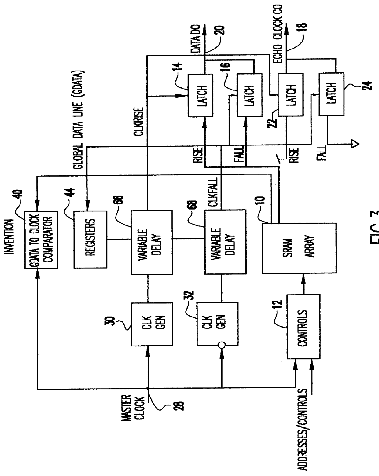 Cycle independent data to echo clock tracking circuit