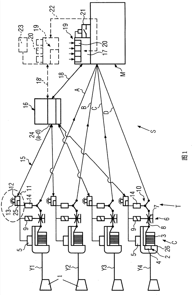 Yarn tension monitoring and setting system