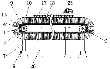 Electric automatization food conveying device convenient to convey different forms of food materials