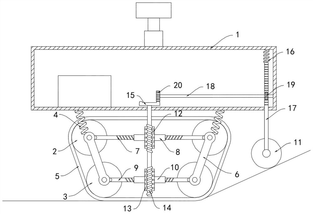 High-stability underground coal mine inspection robot