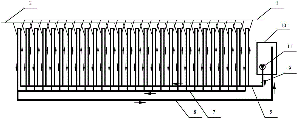 Roof truss solar-collected type solar greenhouse