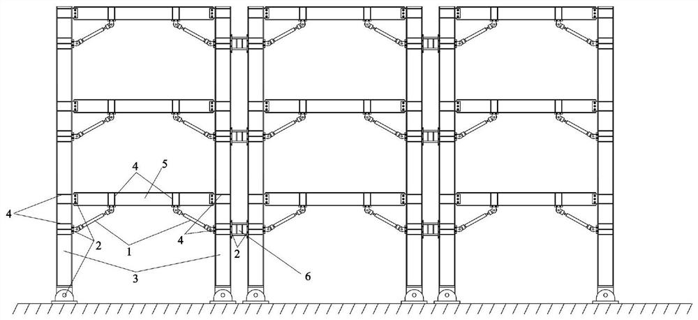 Steel anti-buckling angle brace with high-strength energy absorption function