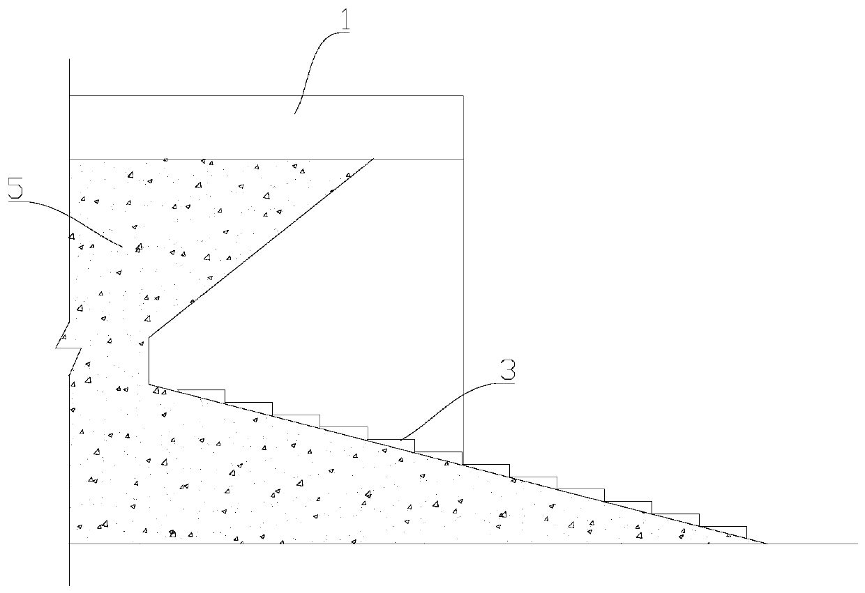 Viewing seawall with wave dissipation function and construction method thereof