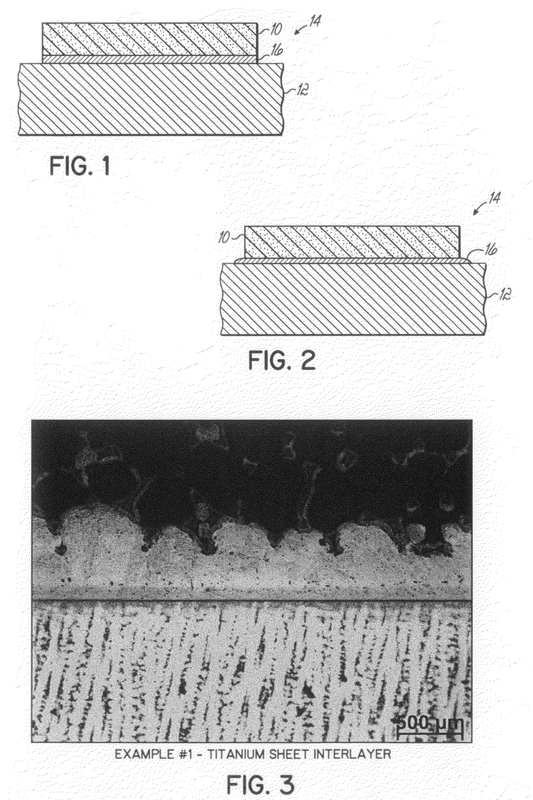 Method for bonding a tantalum structure to a cobalt-alloy substrate