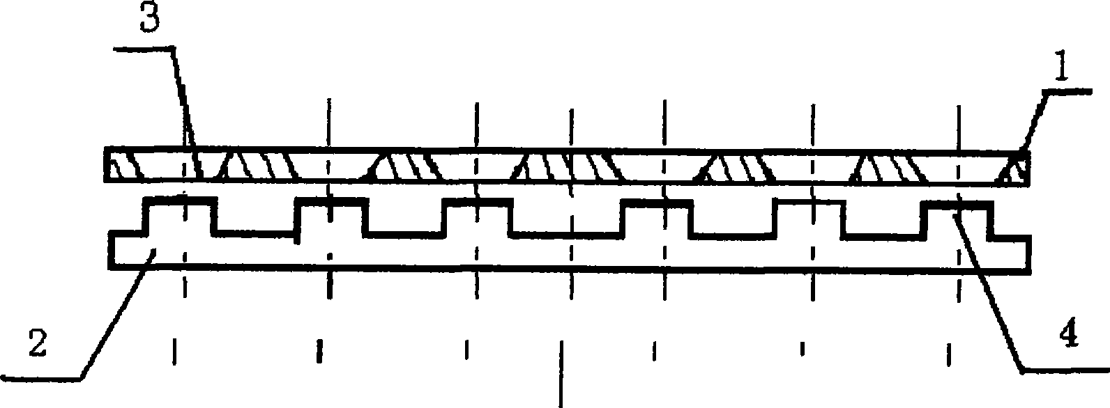 Mold of plastic density sheet for molding test