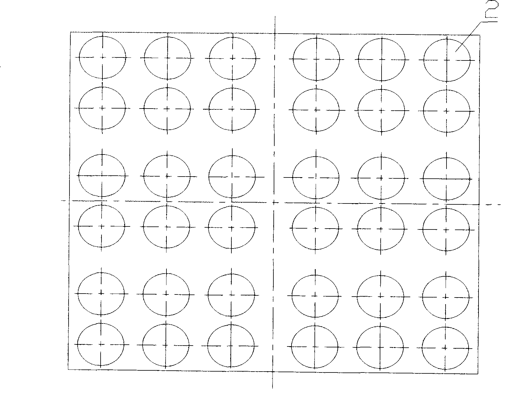 Mold of plastic density sheet for molding test