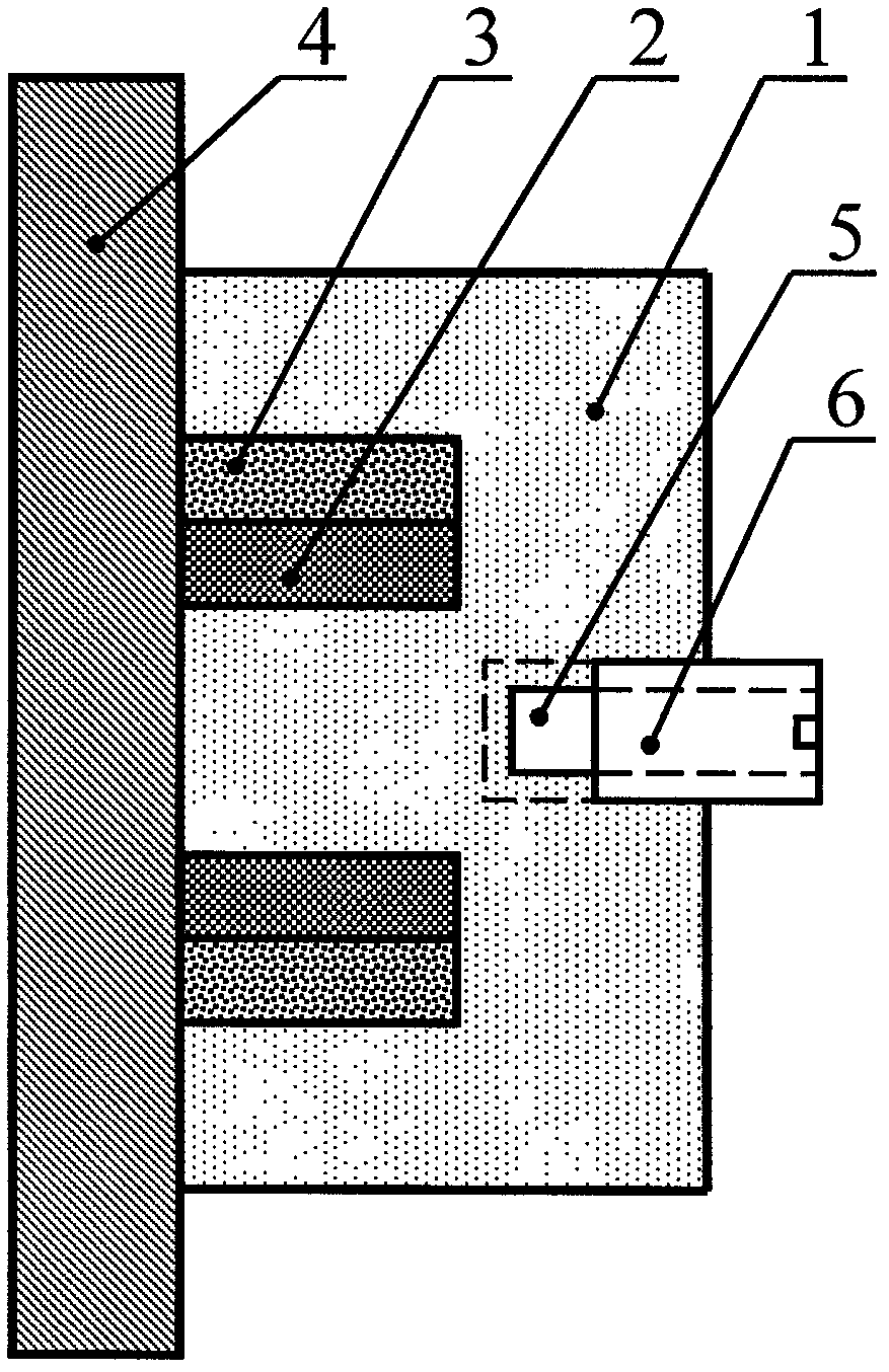 Electromagnetic detection method for metal flaw