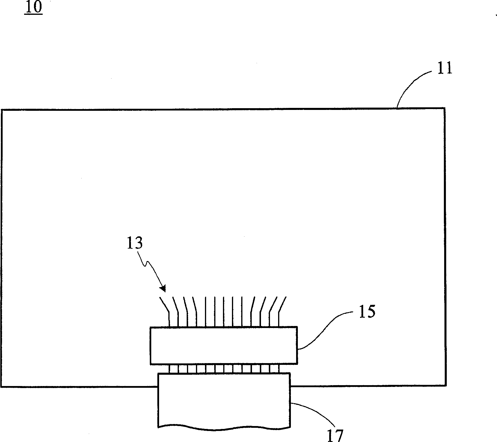 Wiring structure for coupling chip