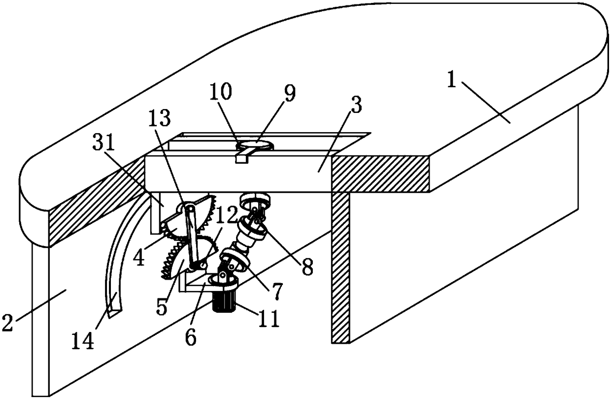 Smart office multi-projection position conference table