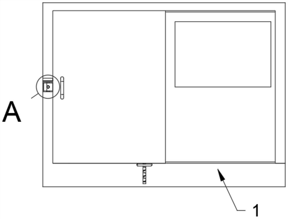 A mechanical locking type automatic door opening and closing device