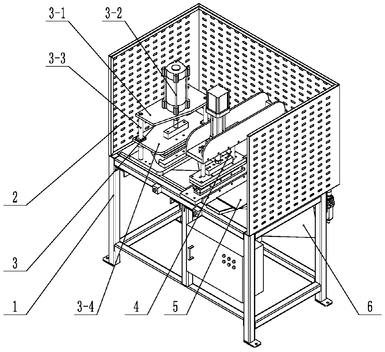 Double-piece extruding, cutting and pipe inserting machine