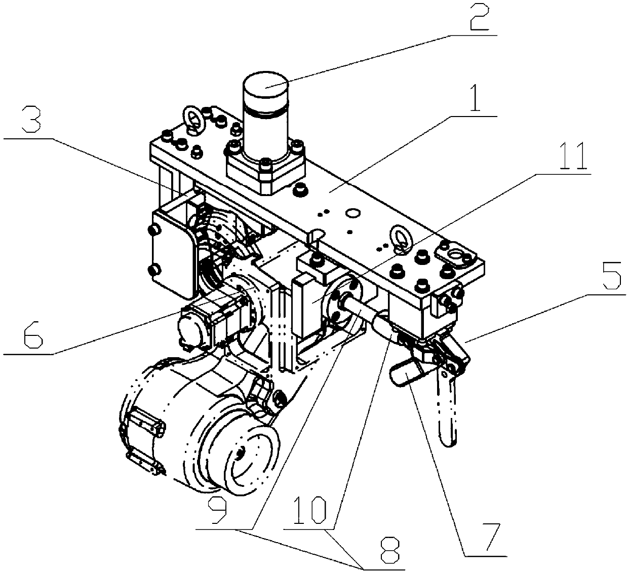 Hinge clamping carrying mechanism