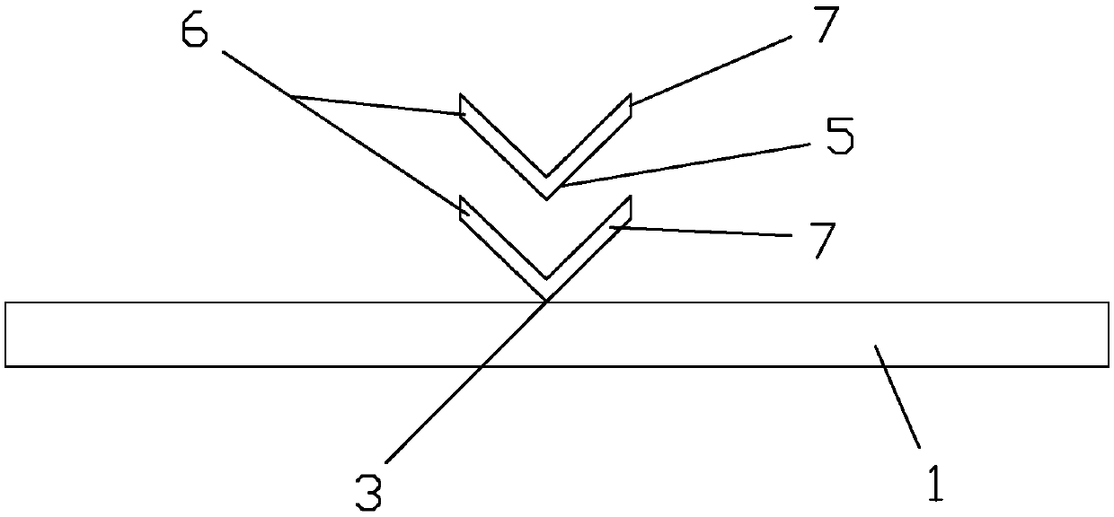 Quick bending and cutting device for metal sheet