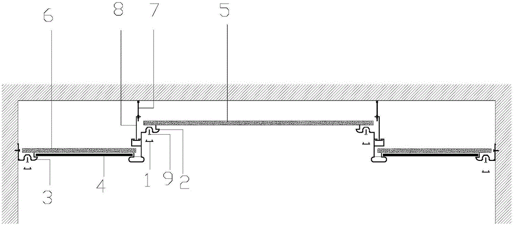 Suspension type integrated ceiling