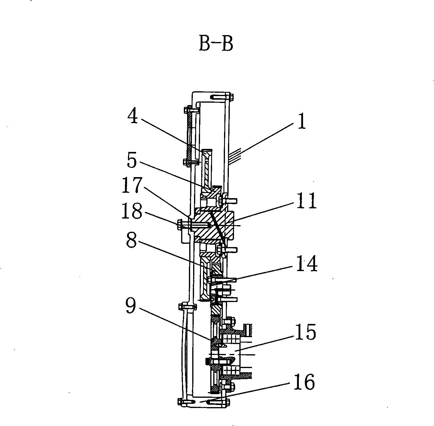 Gear drive system of engine