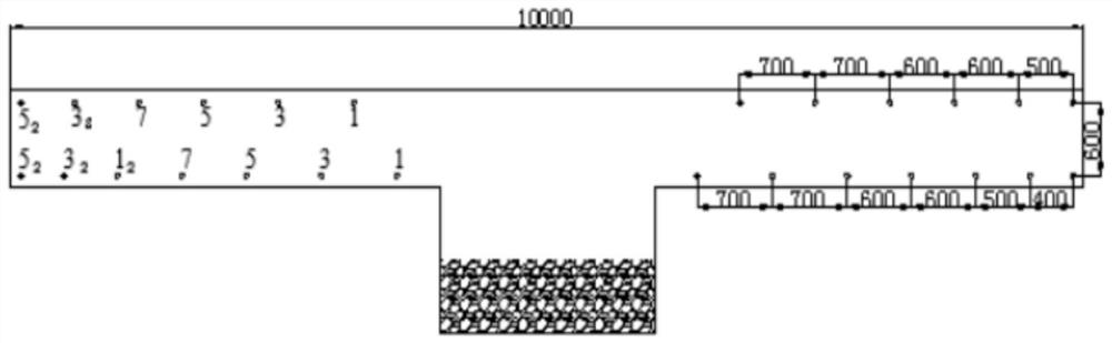 A kind of mining method of gently inclined layered extremely thin ore body in metal ore