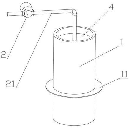 Plugging drainage device for dewatering well and construction method