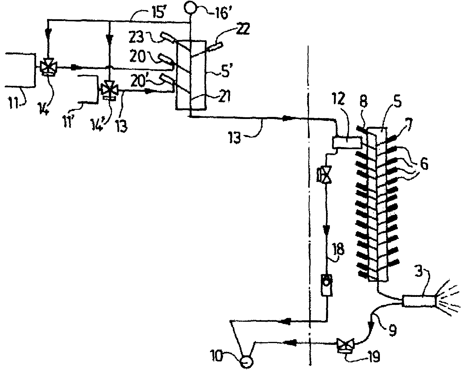 Automotive paint applying installation and method using same