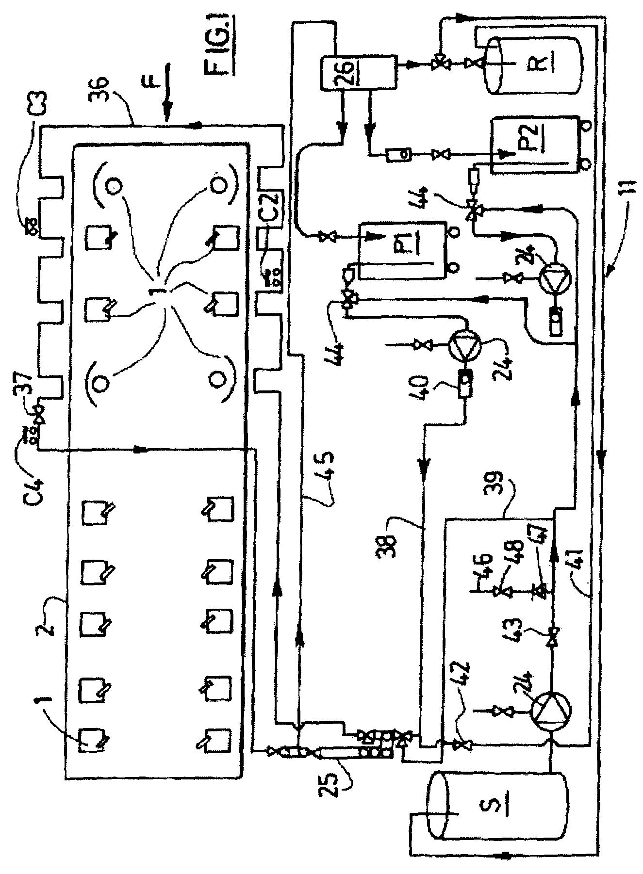 Automotive paint applying installation and method using same