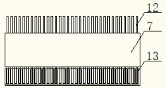 A layered biomass composite material forming device