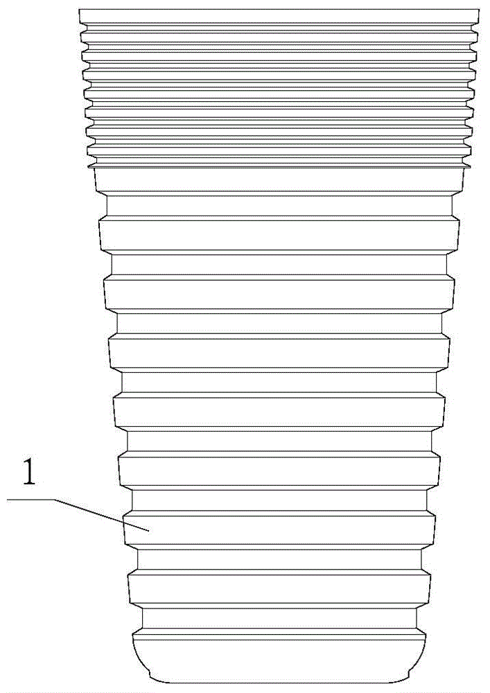 Oral implantation digital pontic restoration abutment and plantation method thereof