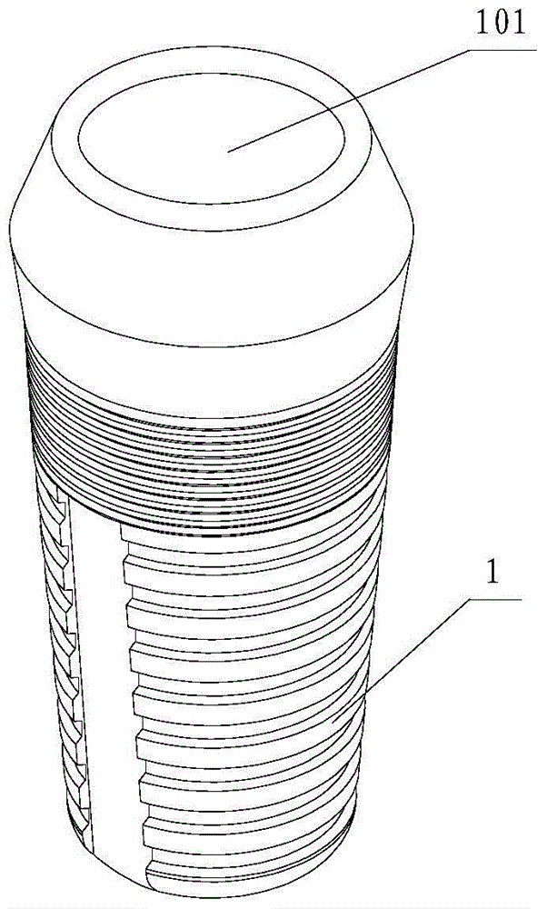 Oral implantation digital pontic restoration abutment and plantation method thereof